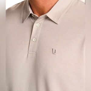 Vuori Men's Polo Shirt in Tan